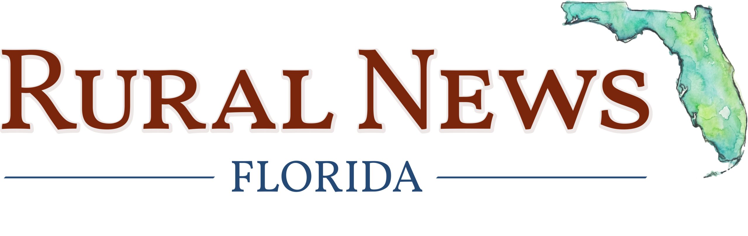 Rural News Florida website title with a graphic showing the silhouette of the state of Florida.